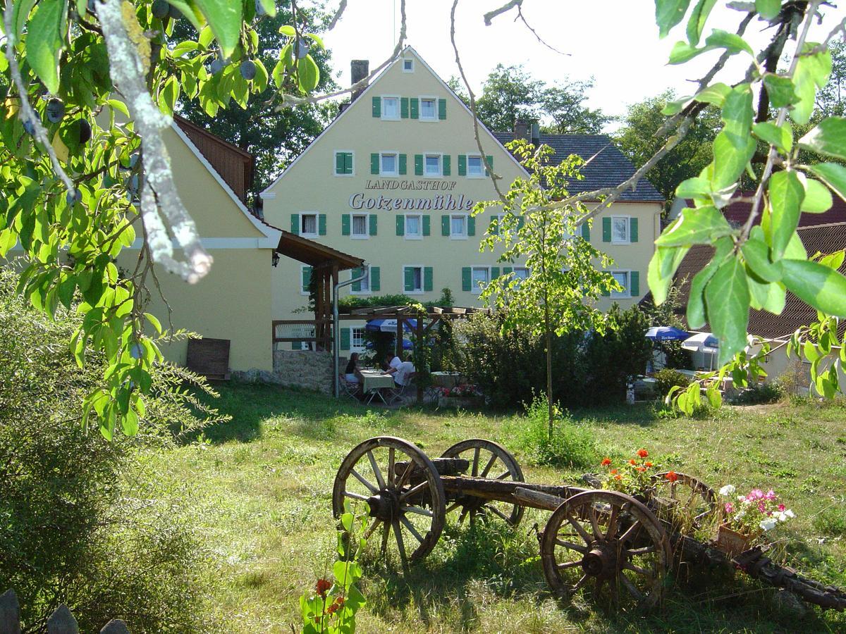 Landgasthof Gotzenmuehle Lichtenau  エクステリア 写真